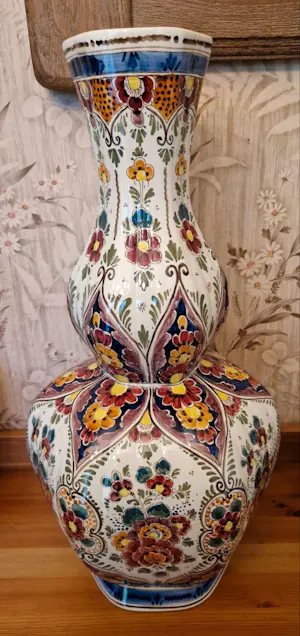 Plateelbakkerij Zuid-Holland - Vaas polychrome kopen? Bied vanaf 100!