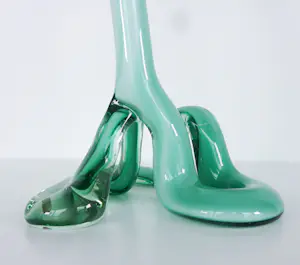 Onbekend - Groene gedraaide vloervaas kopen? Bied vanaf 50!