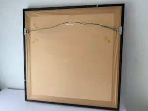 Rebecca Koury - “Golden Horizon Calm” (100 × 100 cm) kopen? Bied vanaf 150!