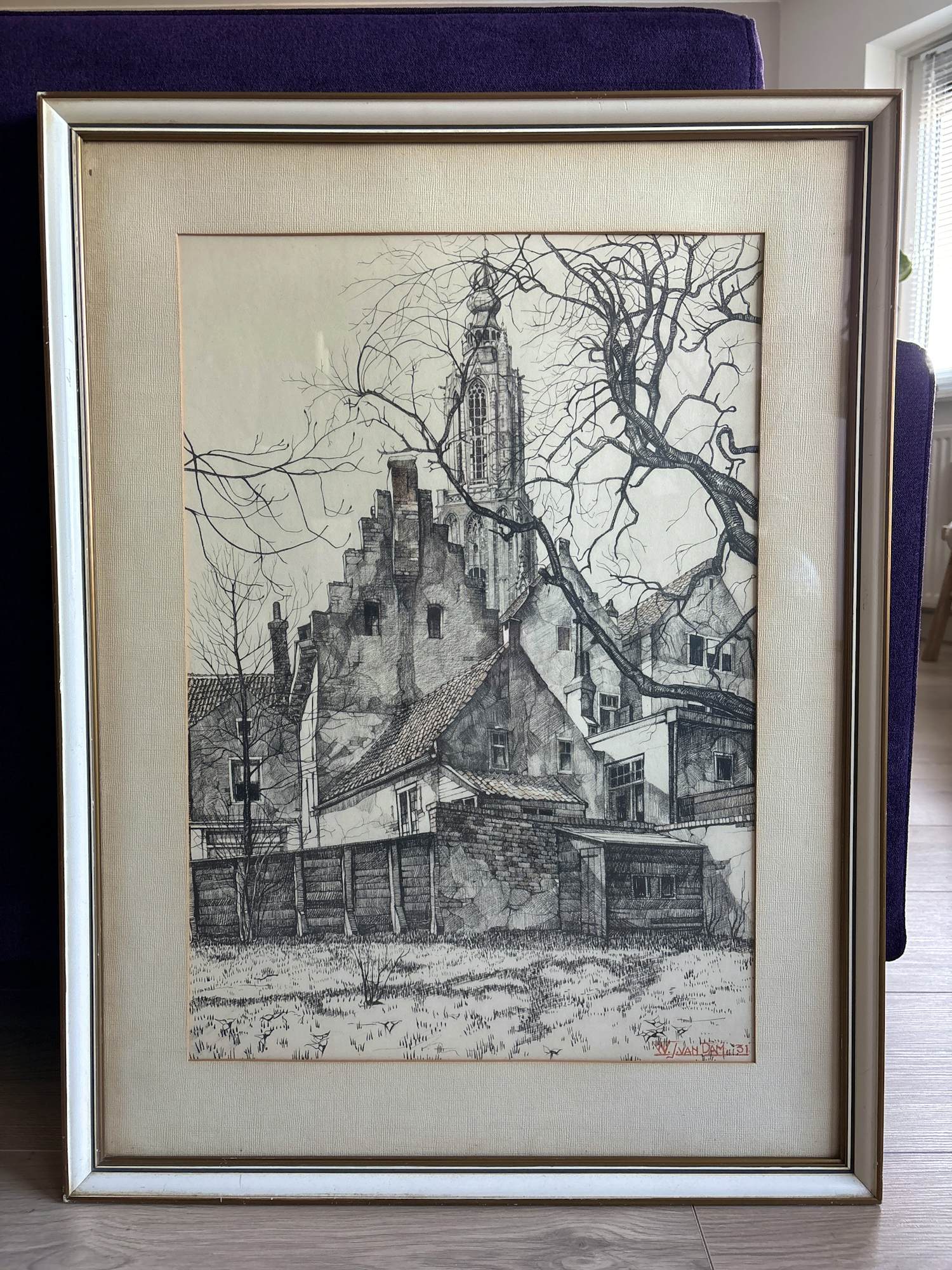 Willem van Dam - Achterzijde Langestraat kopen? Bied vanaf 45!