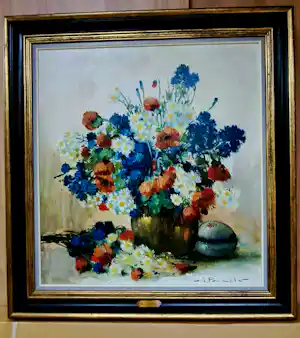 Henri Joseph Pauwels - Stilleven met bloemen. verkauft für € 75!