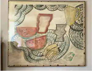 Dora Dolz - Expressief stilleven met fruit verkocht voor € 125!