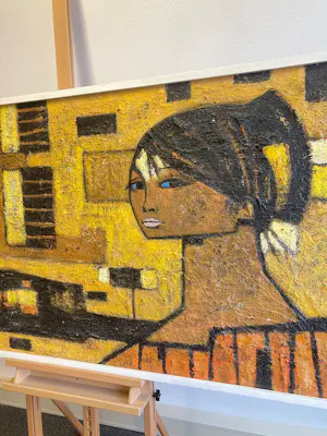 Ivan Sedlisky - Olieverf op board , Titel onbekend – ca. 1970 kopen? Bied vanaf 1000!