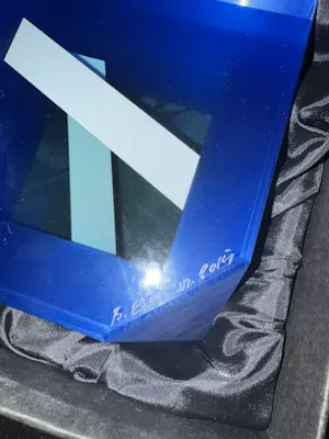 Bohumil Elias - Blue glass cube kopen? Bied vanaf 150!