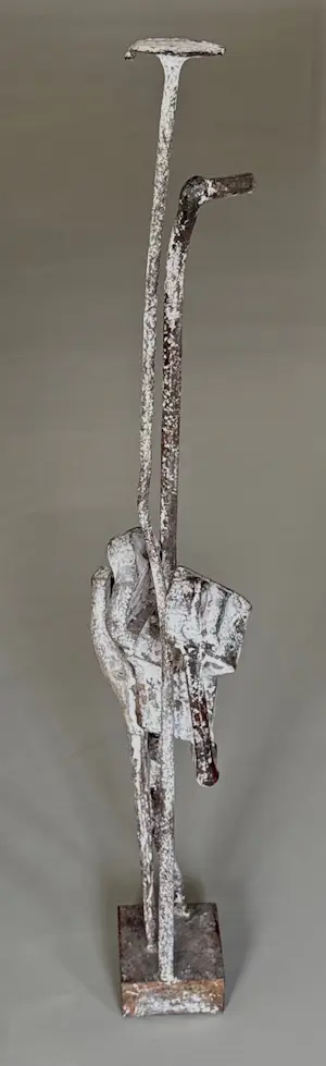 Lo van der Linden - Beeld in ijzer- Lo 97 kopen? Bied vanaf 550!