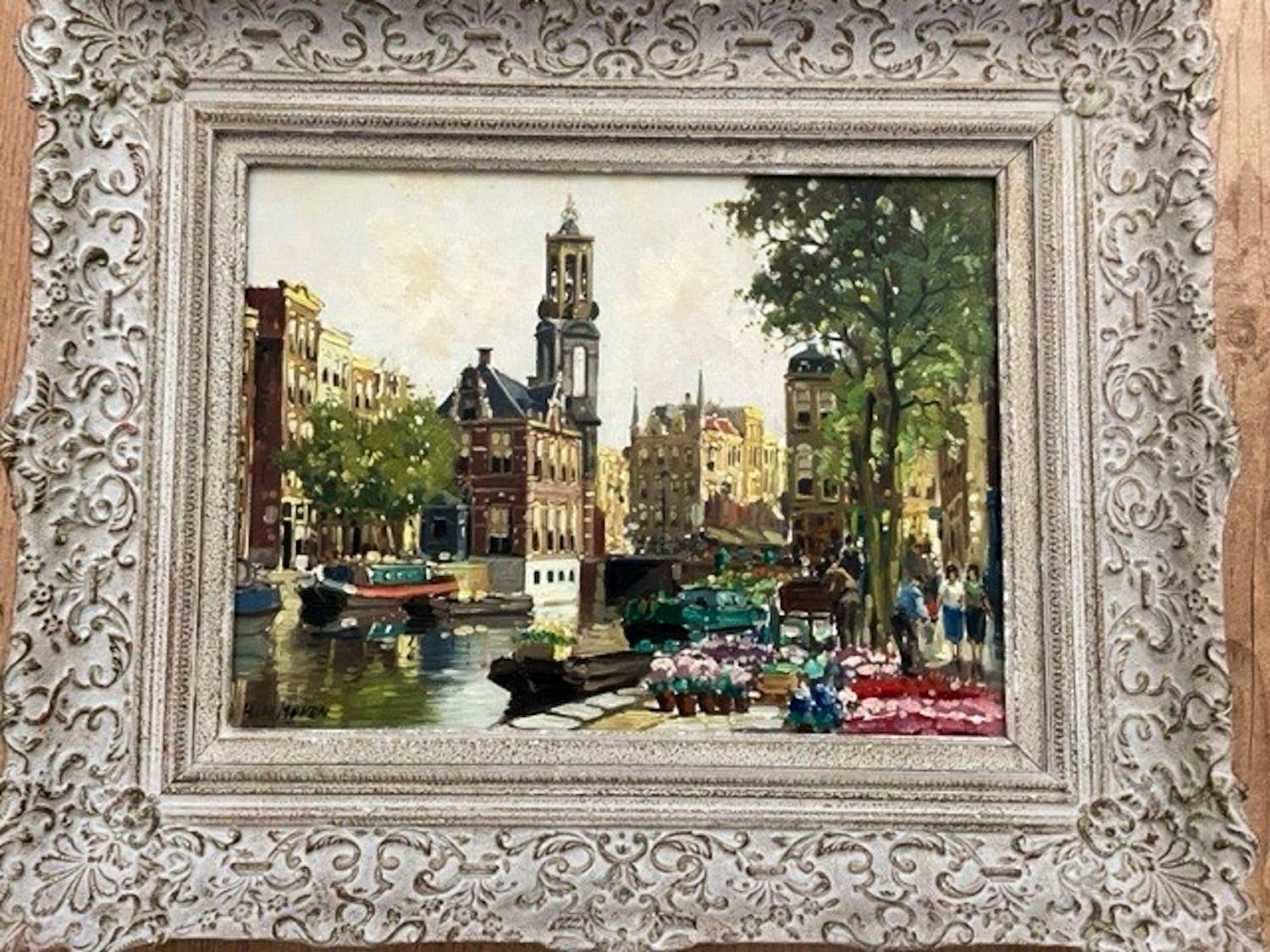 Hendrik ten Hoven - Zicht op Amsterdamse gracht kopen? Bied vanaf 250!