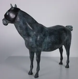 Brons (Onbekend) - Paard met masker kopen? Bied vanaf 350!