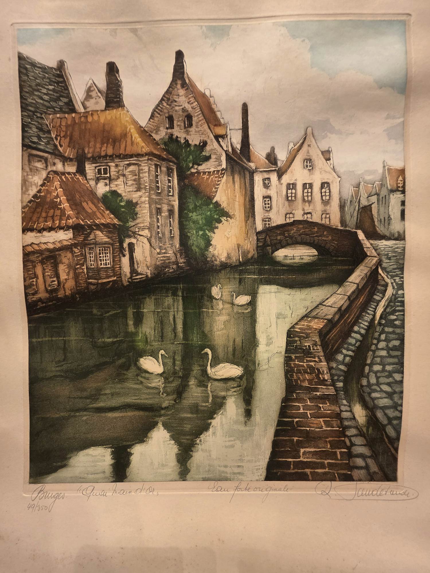 Onbekend - Ets Brugge "Quai Main d'Or" kopen? Bied vanaf 30!