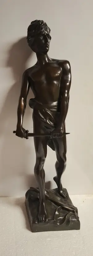 Brons (Onbekend) - Delattre Franse bronzen figuratieve sculptuur Vingt-Ans kopen? Bied vanaf 150!