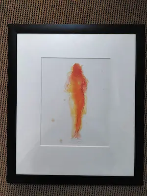 Neel Korteweg - Aquarel zonder titel - ingelijst kopen? Bied vanaf 60!