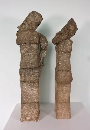 Onbekend - Keramiek, Set van twee staande figuren kopen? Bied vanaf 150!