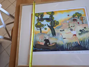 Hollie Witteveen - Land van melk en honing ingelijst schilderij prachtige staat kopen? Bied vanaf 50!