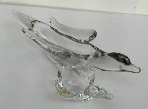 Cristallerie de Vannes Le Chatel - Grote en kleine schaal in vogelvorm kopen? Bied vanaf 40!