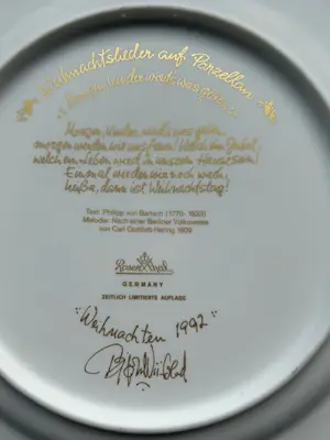 Bjorn Wiinblad - Weihnachtslieder auf Porzellan kopen? Bied vanaf 25!