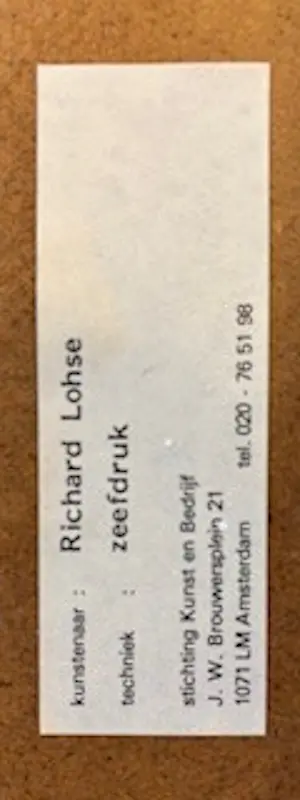 Richard Paul Lohse - Gekleurde vlakken kopen? Bied vanaf 350!