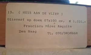 Francisco Perez Anguita - Huis aan de vliet kopen? Bied vanaf 80!
