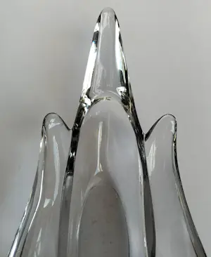 Cristallerie de Vannes Le Chatel - Grote en kleine schaal in vogelvorm kopen? Bied vanaf 40!