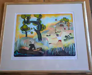 Hollie Witteveen - Land van melk en honing ingelijst schilderij prachtige staat verkauft für € 50!
