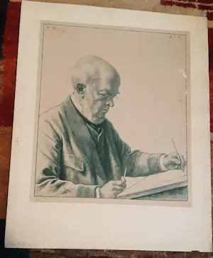 Jan Veth - Lithographie Adolph von Menzel kaufen? Bieten Sie von 40!