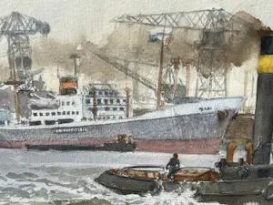 Jan Hoogendoorn - Havengezicht Rotterdam kopen? Bied vanaf 50!