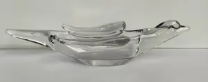 Cristallerie de Vannes Le Chatel - Grote en kleine schaal in vogelvorm kopen? Bied vanaf 40!