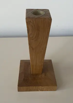 Onbekend - Twee houten art deco kandelaren kopen? Bied vanaf 20!