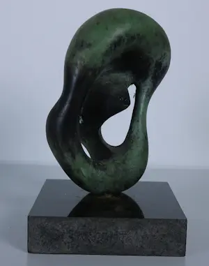 Brons (Onbekend) - Abstract organisch gevormd beeld kopen? Bied vanaf 100!