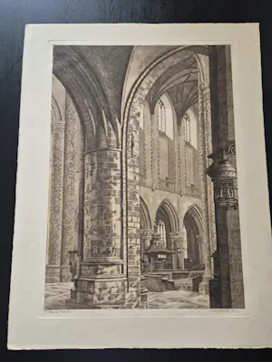 Arend Hendriks - Interieur kerk Haarlem kaufen? Bieten Sie von 30!