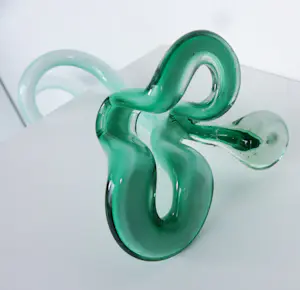 Onbekend - Groene gedraaide vloervaas kopen? Bied vanaf 50!