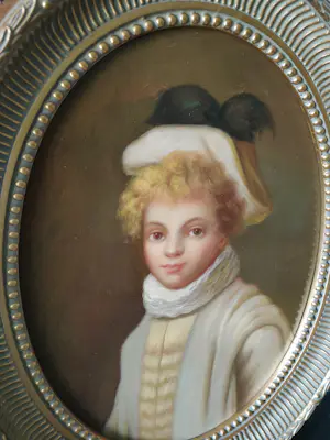 Niet of onleesbaar gesigneerd - Portret jongetje kopen? Bied vanaf 10!