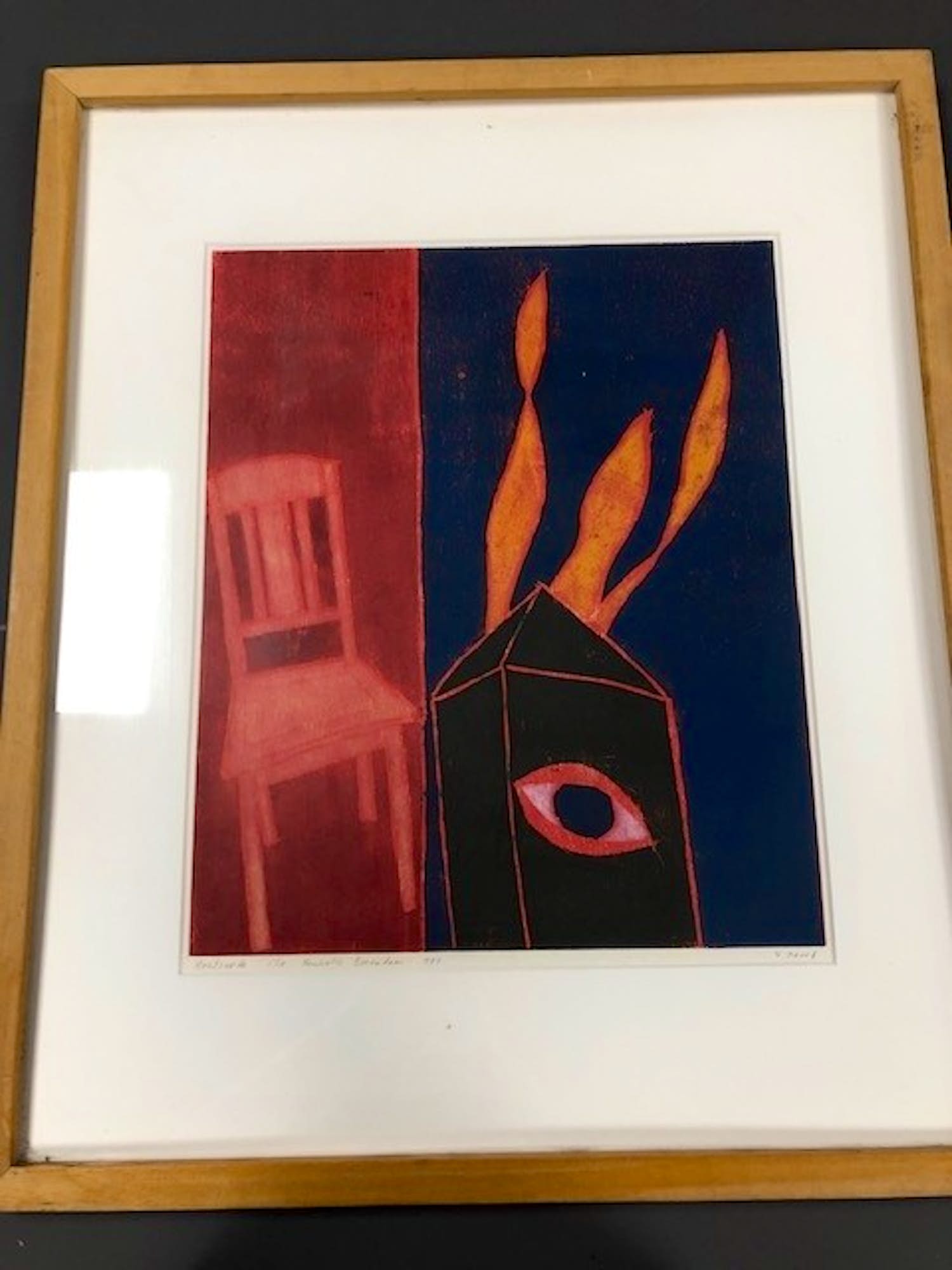 Henriette Boerendans - houtsnede 1/15 1994 verkocht voor € 40!