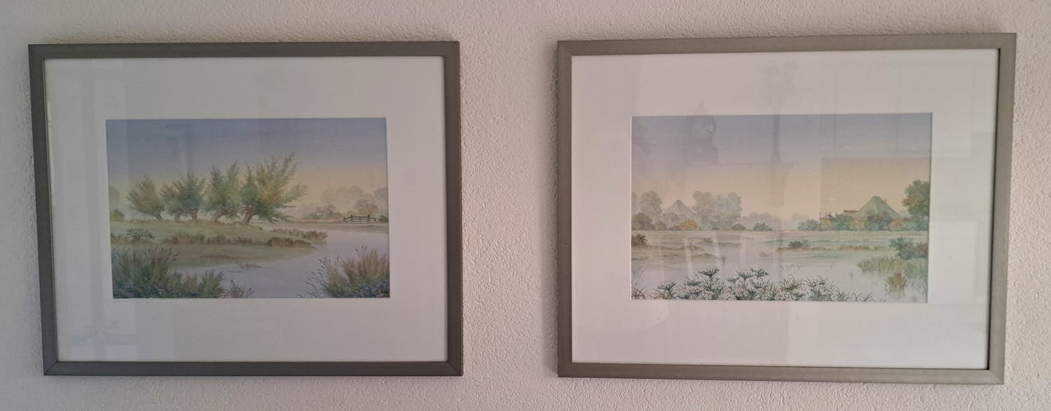 Denkor - Set van 2 aquarellen kopen? Bied vanaf 100!