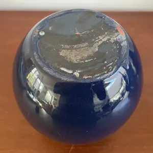 Keramiek overige - Art Nouveau Kunstaardewerken vaas uitgevoerd met blauw stroomglazuur kopen? Bied vanaf 20!