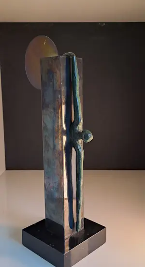 Brons (Onbekend) - Abstract beeld kopen? Bied vanaf 80!