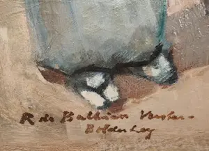 Rie de Balbian Verster-Bolderheij - Japanse groepsscène (buiten) kopen? Bied vanaf 1000!