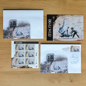 Banksy - Banksy (1974) - FCK PTN! ingelijst - Complete set kopen? Bied vanaf 115!