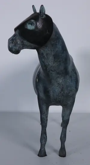 Brons (Onbekend) - Paard met masker kopen? Bied vanaf 350!