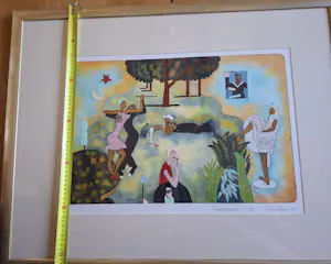 Hollie Witteveen - Zomeravond ingelijst schilderij prachtige staa kopen? Bied vanaf 50!