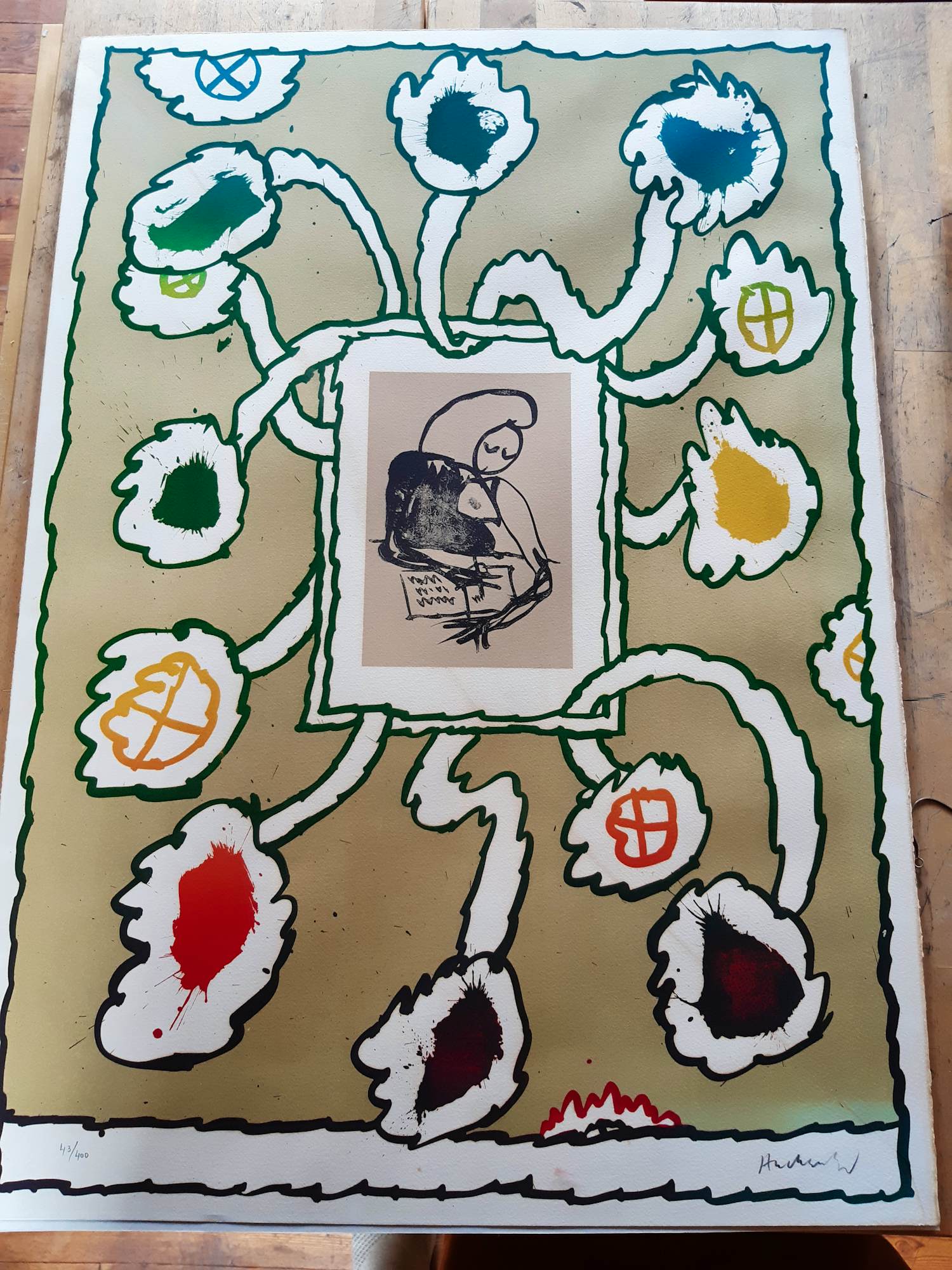 Pierre Alechinsky - lettre ouverte verkocht voor € 350!