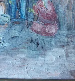 Onbekend - Ölgemälde Dorfleben kopen? Bied vanaf 20!