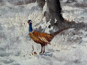 Onbekend - Prachtige fazant in de winter in het bos kopen? Bied vanaf 150!