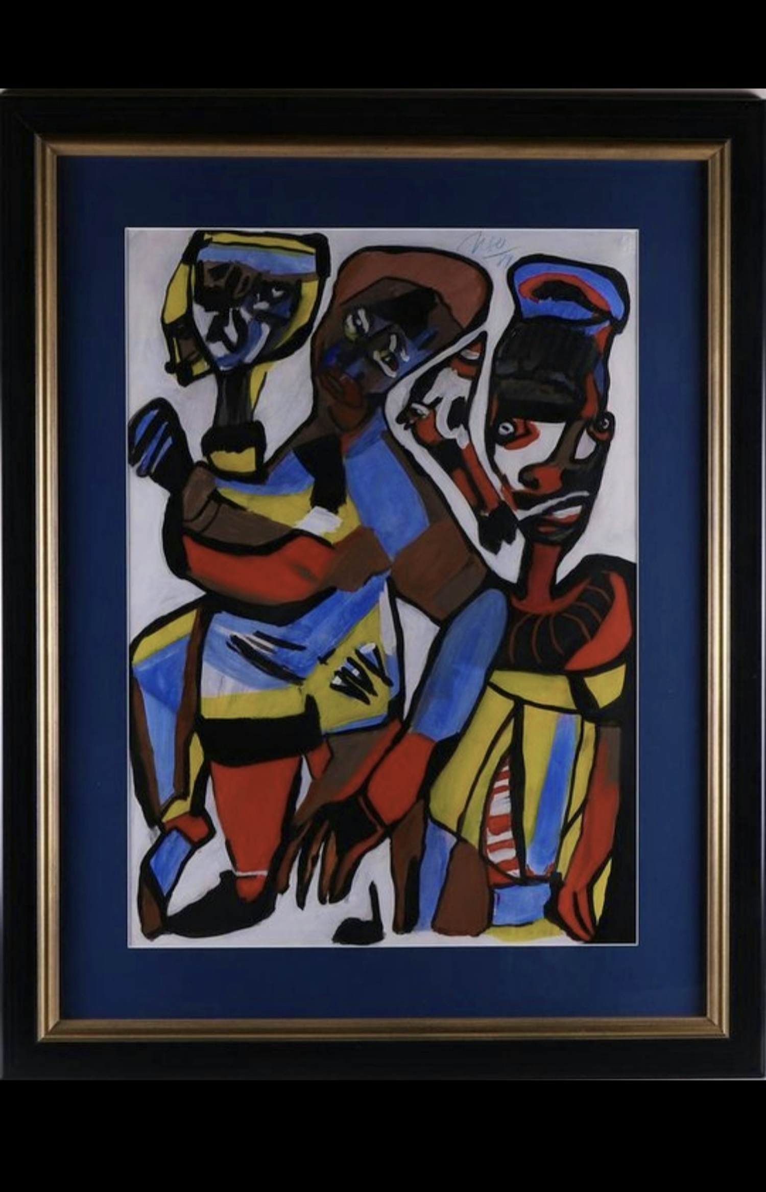 Marthe Nso Abomo - Drie kleurrijke Figuren kopen? Bied vanaf 120!