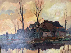 Frans Manders - Landschap kopen? Bied vanaf 350!