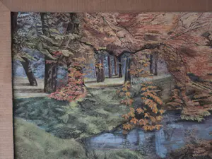 Onbekend - Bosgezicht met vijver. OPHALEN. kopen? Bied vanaf 20!