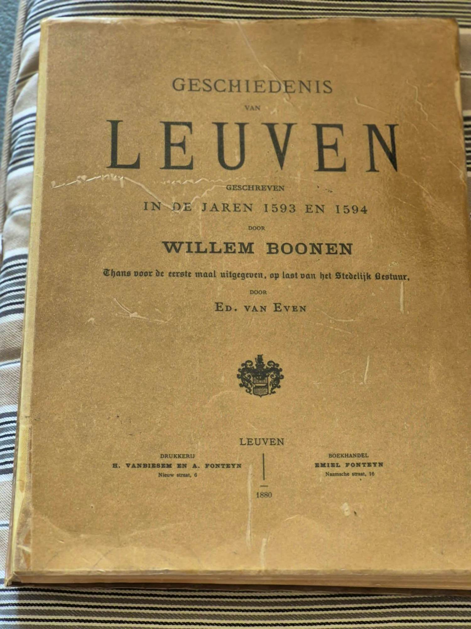 Willem Boonen - De geschiedenis van Leuven kopen? Bied vanaf 25!