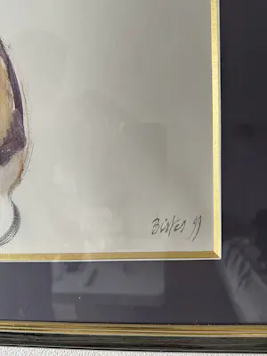 Bernard Bistes - Bloemen aquarel kopen? Bied vanaf 50!