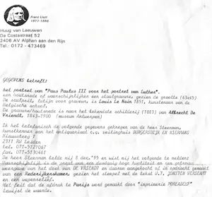 Onbekend - Het portret van Paus Paulus de derde voor het portret van Luther kopen? Bied vanaf 100!