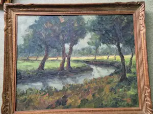 Buy Sus Matthys - Landschap met beek? Bid from 40!