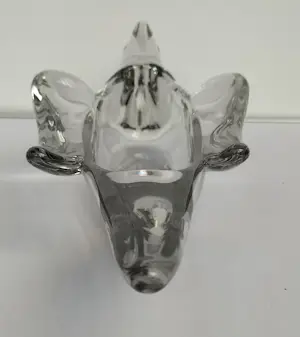 Cristallerie de Vannes Le Chatel - Grote en kleine schaal in vogelvorm kopen? Bied vanaf 40!