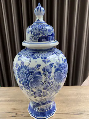 AcheterPlateelbakkerij Ram - Delfstblauwe vaas? Enchérissez de 50!